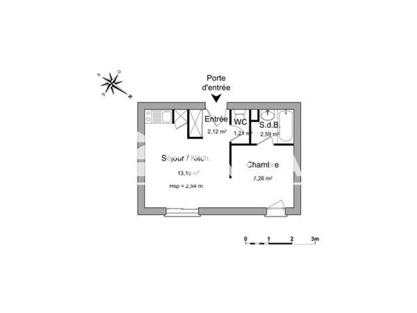 Location Studio meublé 26.37 m² - 8 RUE DU PETIT TOUR Poitiers 86000