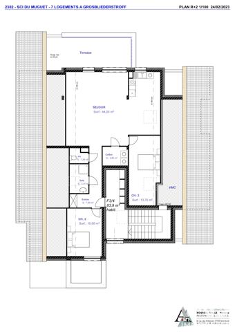 Appartement à vendre 3 pièces 84 m² Grosbliederstroff