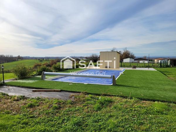 Maison ancienne entièrement rénovée piscine