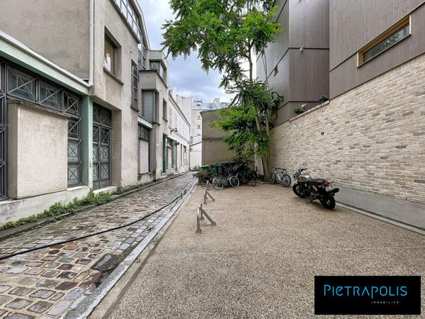 Studio-20,20m2- Dans une impasse de la rue Popincourt