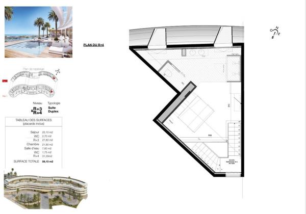 Le haut de gamme s'invite dans ce Duplex de plus de 59 m² au sein du village naturiste du Cap d'Agde