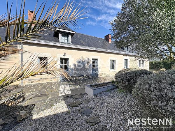 A VENDRE maison ancienne de type Longère en campagne du Plessis Grammoire 49800 Loire Authion - 6 Pièces 223 m² en surface 2024 m² de jardin !