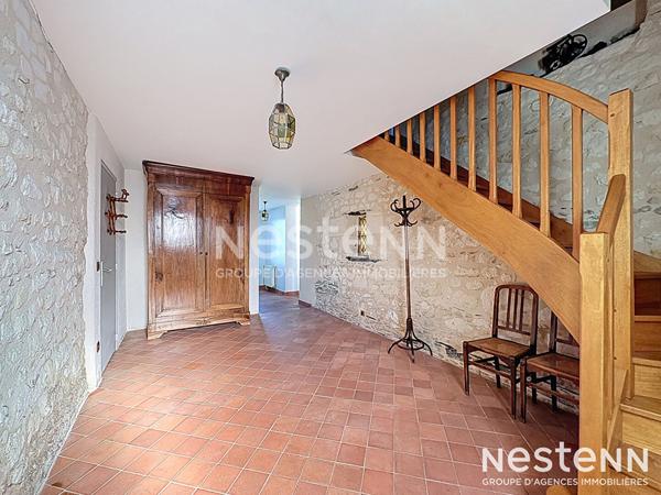 A VENDRE maison ancienne de type Longère en campagne du Plessis Grammoire 49800 Loire Authion - 6 Pièces 223 m² en surface 2024 m² de jardin !