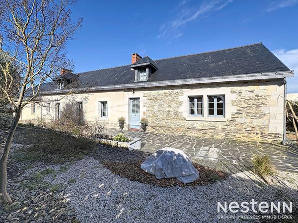 A VENDRE maison ancienne de type Longère en campagne du Plessis Grammoire 49800 Loire Authion - 6 Pièces 223 m² en surface 2024 m² de jardin !
