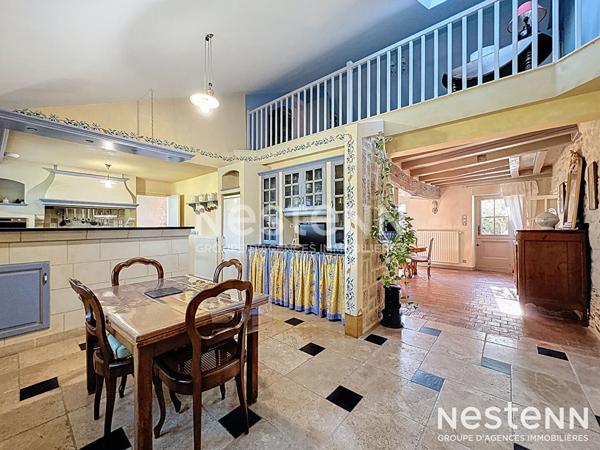 A VENDRE maison ancienne de type Longère en campagne du Plessis Grammoire 49800 Loire Authion - 6 Pièces 223 m² en surface 2024 m² de jardin !