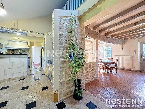 A VENDRE maison ancienne de type Longère en campagne du Plessis Grammoire 49800 Loire Authion - 6 Pièces 223 m² en surface 2024 m² de jardin !