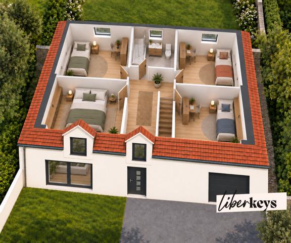 SONCHAMP - Proche Rambouillet / Terrain à bâtir 1069 m 2 avec projet  maison 4 chambres