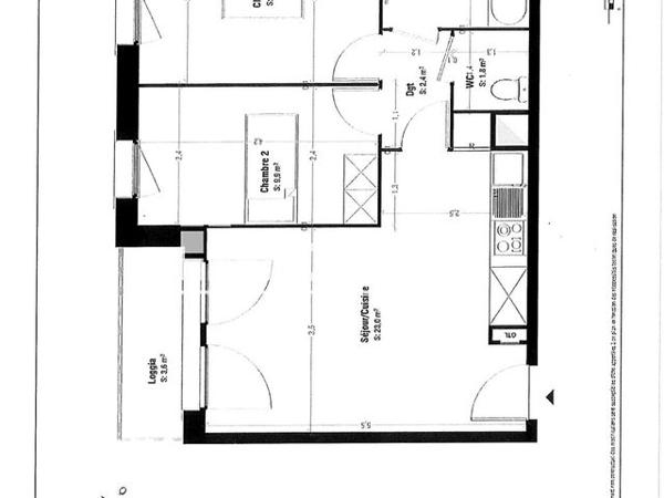 Location Appartement 3 pièces 54.7 m² - 1 RUE ANGELA DAVIS Lens 62300