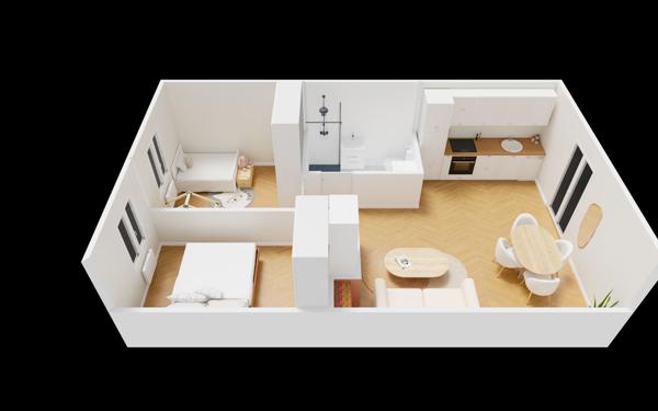 Appartement à vendre    2 pièces • 45,05 m2 Vanves