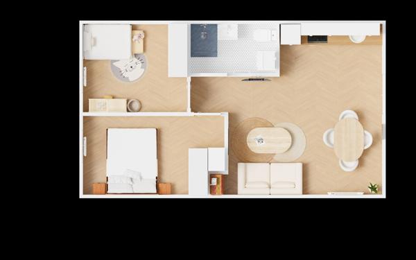 Appartement à vendre    2 pièces • 45,05 m2 Vanves