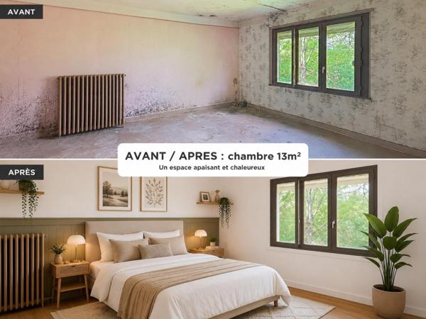 MAISON 233m² À RÉNOVER  SUR PARCELLE DE 2300m²