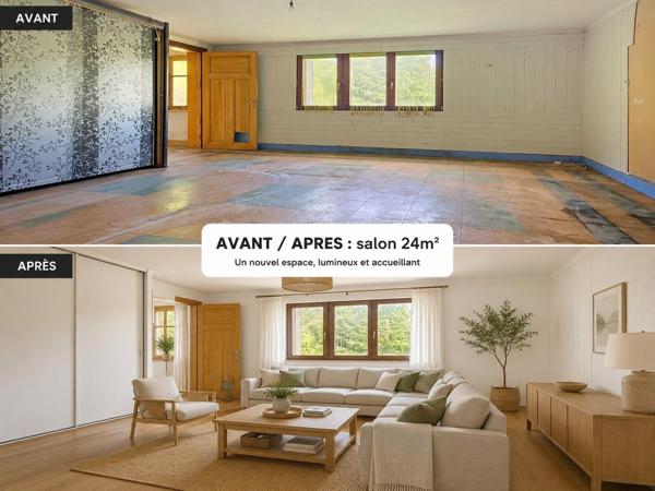 MAISON 233m² À RÉNOVER  SUR PARCELLE DE 2300m²