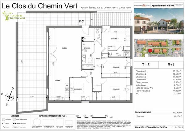 Appartement à vendre 5 pièces 112 m² La Jarrie