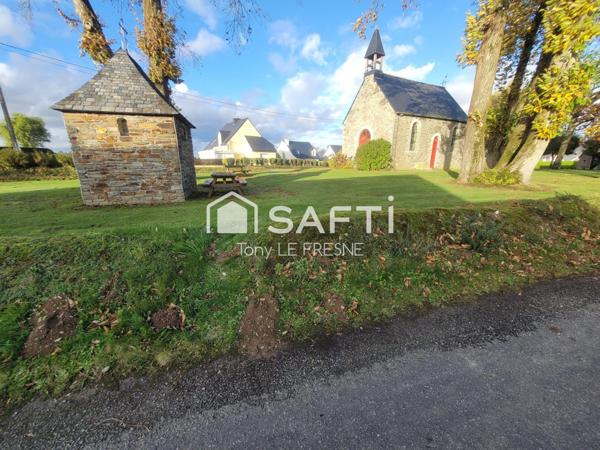 TERRAIN VIABILISE DE 1541M² DANS UN COIN PAISIBLE A 5 MINUTES DU CENTRE DE LOUDEAC