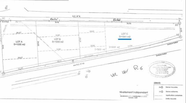 TERRAIN VIABILISE DE 1541M² DANS UN COIN PAISIBLE A 5 MINUTES DU CENTRE DE LOUDEAC