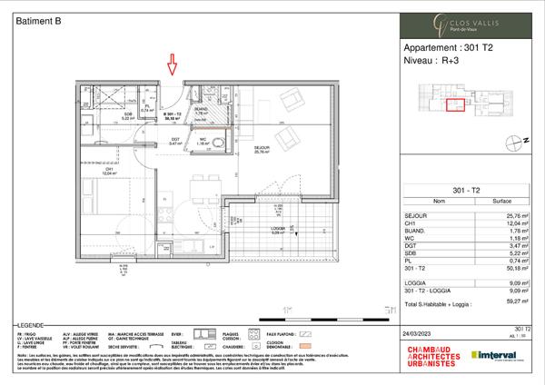 Appartement 2 pièces 50 m2