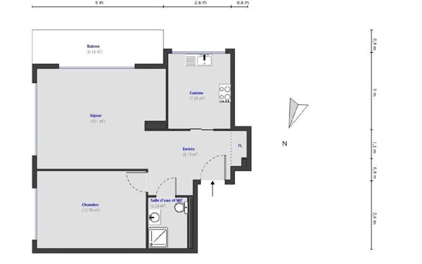 Appartement à vendre    2 pièces • 49,34 m2 Juan-les-Pins - Antibes