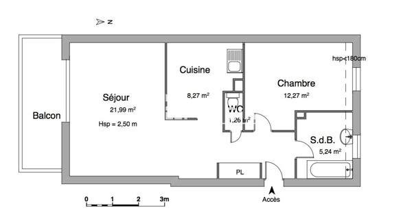 Location Appartement 2 pièces 54.1 m² - Hettange-grande 57330