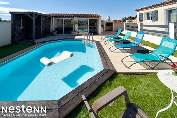 Villa de plain-pied avec piscine, sans vis-à-vis Roubia 114 m2