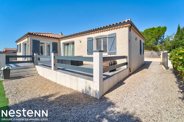 Villa de plain-pied avec piscine, sans vis-à-vis Roubia 114 m2