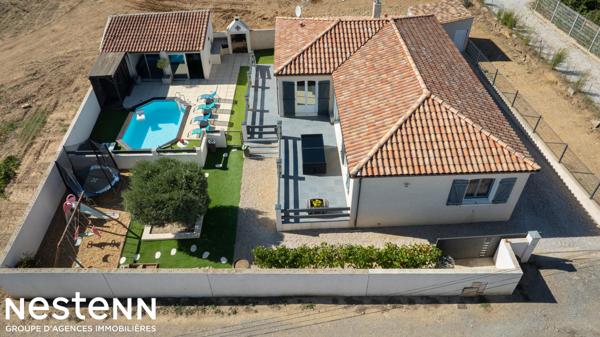 Villa de plain-pied avec piscine, sans vis-à-vis Roubia 114 m2