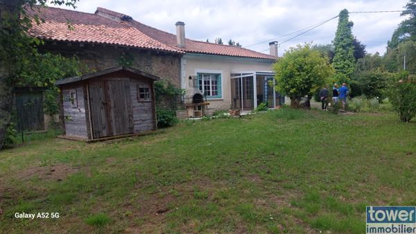 Périgord vert maison plain-pied 2 chambres 100m²/6000m²