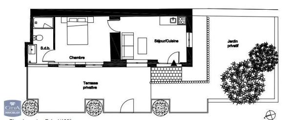 Appartement à louer 1 pièce 29.59m²