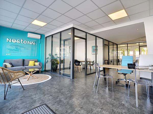Local commercial Brive La Gaillarde à louer quartier Roseraie - 92 m² - Bureaux - Salle de réunion - cave - Jardin et terrasse
