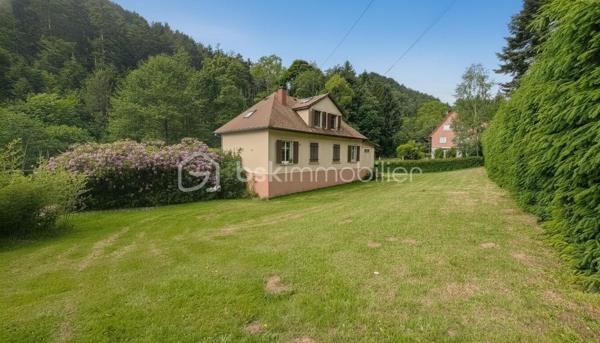 Cadre de vie idéal et potentiel patrimonial exceptionnel. Cette maison de 130m² sur 23 ares dont 15 constructibles conjugue sérénité absolue en pleine nature et opportunité d'investissement rare à seulement 10 min de Rosheim et d'Obernai

Le rez-de-chaussée s'articule harmonieusement autour d'une véranda baignée de lumière, un salon généreux avec une cheminée, une cuisine fonctionnelle avec piano, une salle de bain complète avec douche, baignoire et WC, un bureau parfait pour le télétravail et un dégagement. 
À l'étage, deux chambres lumineuses, dont une avec une mezzanine, un débarras pratique et une suite parentale avec salle de bain privative et dressing offrent un espace nuit pensé pour le confort absolu. L'agencement intelligent maximise chaque mètre carré tout en préservant les volumes généreux.

Propriété d'exception dotée de nombreuses annexes : deux garages fermés de 21m² chacun, un carport de 35m², deux caves de 15m² chacune pour stockage optimal.
L'atout majeur réside dans le terrain de 23 ares entièrement clôturés dont 15 ares constructibles, offrant des perspectives d'agrandissement, division parcellaire, construction seconde habitation ou investissement locatif. 

Implantée en pleine nature sur les hauteurs de Mollkirch, cette propriété bénéficie d'un environnement forestier préservé avec accès immédiat aux sentiers de randonnée.
Les commodités : école primaire et boulangerie sur la commune, commerces et gare à Urmatt-Rosheim-Obernai-Molsheim ( entre 10 et 15min )
Secteur recherché pour qualité de vie, investissement sécurisé dans zone naturelle protégée où l'urbanisation reste maîtrisée.

Un bien ça se visite, ça se ressent : venez découvrir sur place ce potentiel unique où votre projet de vie rencontre votre stratégie patrimoniale.