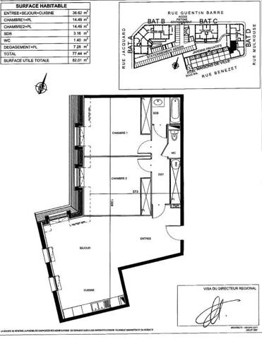 Appartement à vendre 3 pièces 79m²