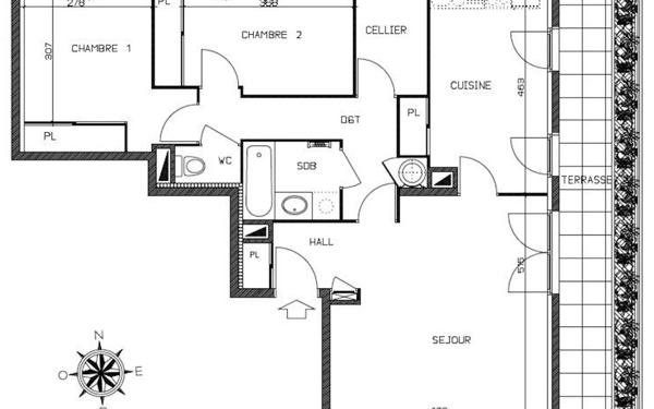 Appartement à vendre    3 pièces • 75 m2 Villefranche-sur-Saône