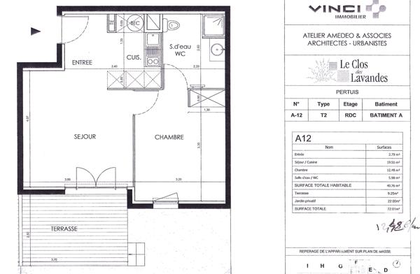 Appartement à vendre 2 pièces 41 m² Pertuis