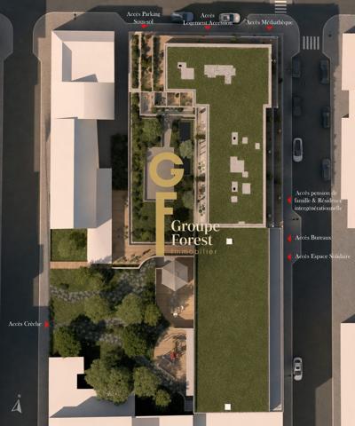 T2 lumineux en nue-propriété 15 ans – 4ᵉ étage avec terrasse – Vieux-Lille