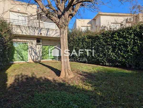 Appt T2 meublé bord de mer jardin 96m², parking privé