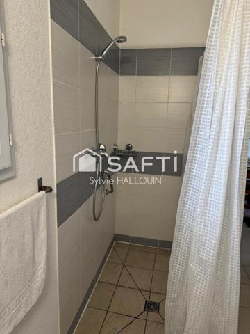 Appt T2 meublé bord de mer jardin 96m², parking privé