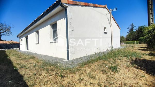 Maison de plain pied avec garage, à seulement 5 minutes de La Rochefoucauld