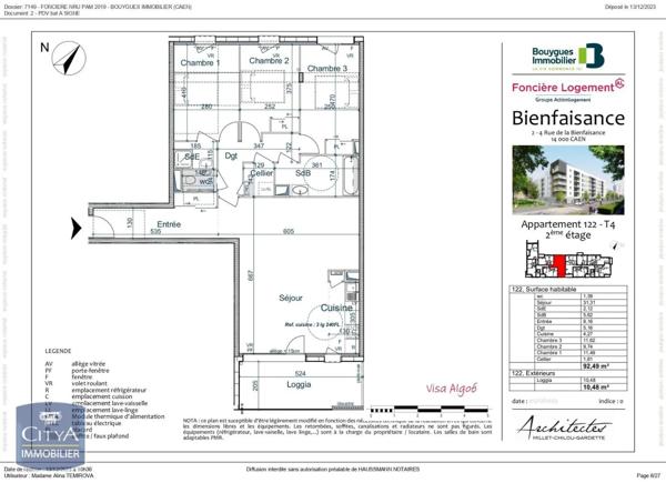 Appartement à louer 4 pièces 92.49m²