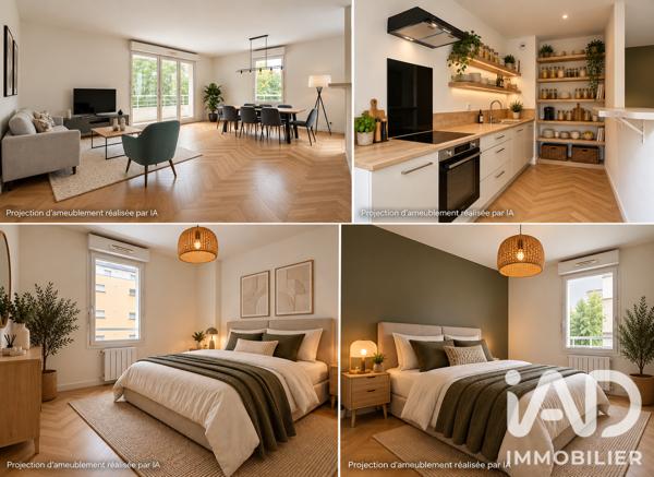 Appartement à vendre 3 pièces 70,43 m² Chartres-de-Bretagne