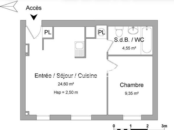 Location Appartement 2 pièces 38.5 m² - 14 RUE DES BOUTONS D'OR Roissy En Brie 77680