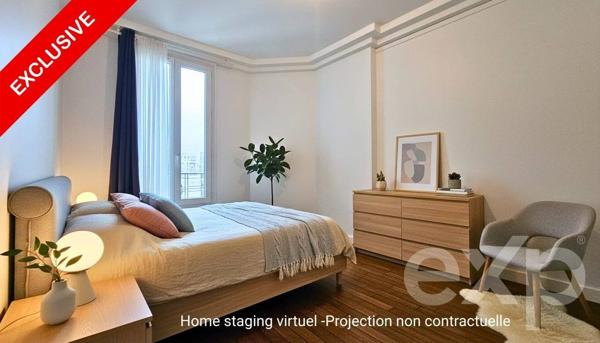 Appartement 2 pièces de 44m² – Porte de Clichy/Victor Hugo