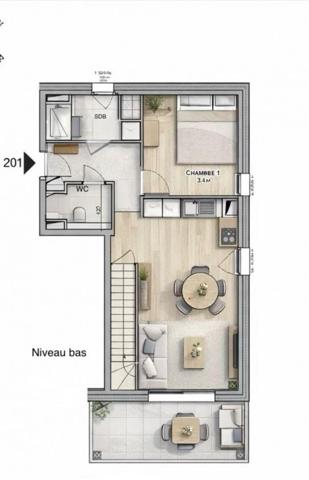 Appartement à vendre 3 pièces 68 m² Les Rousses