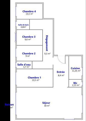 Appartement
         6 pièces
        - 114 m² 550 000 € *