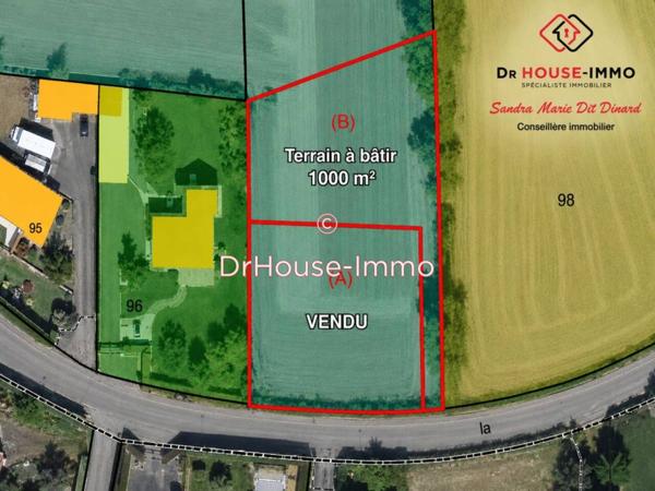 Terrain à vendre de 1 000 m²