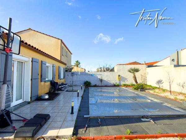 Maison de plain pied - 3 faces - 95 m2 - Piscine - Elne