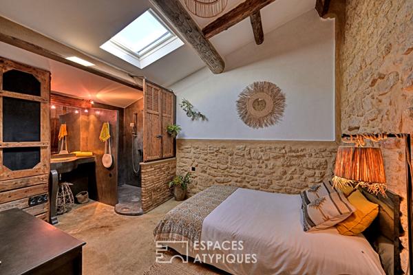 Maison de village rénovée avec vue imprenable proche Uzès