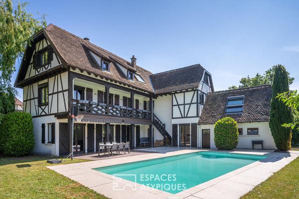 Maison de caractère avec piscine et jardin arboré