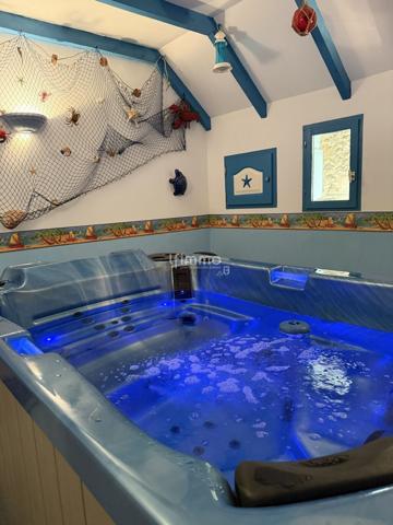 Grande maison de village avec parc et étang