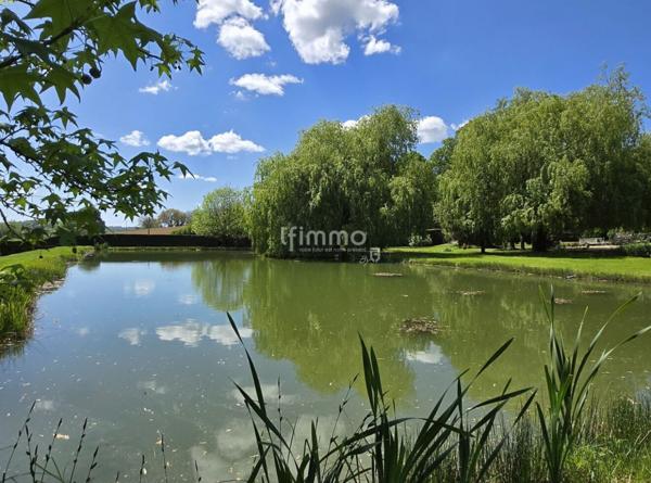 Grande maison de village avec parc et étang
