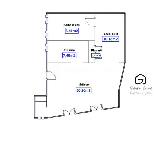 Appartement de 55,41 m²