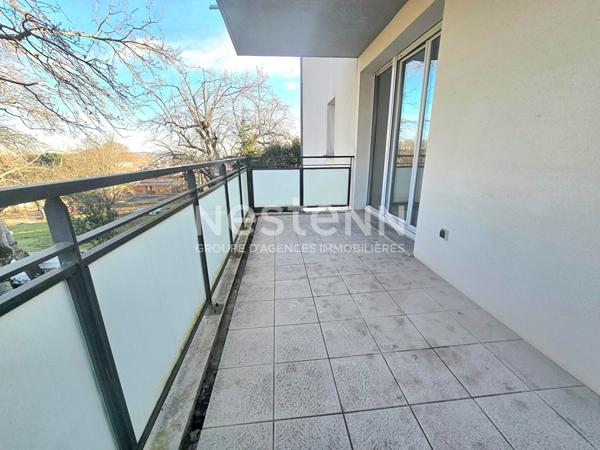 Toulouse 31500 JOLIMONT Sans frais agence Agréable T3 récent de 65.6m², terrasse de 9.55m² Très belle vue arborée parking en sous sol